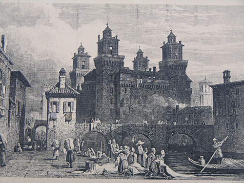 Ferrara Castle in the 18th century